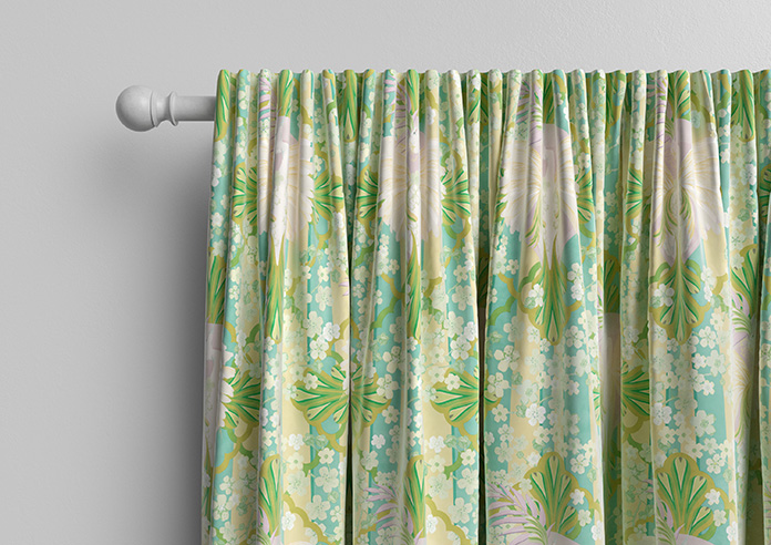 Faded Glamour, Goddess Green Stripe - Made To Measure Curtains - Image 10